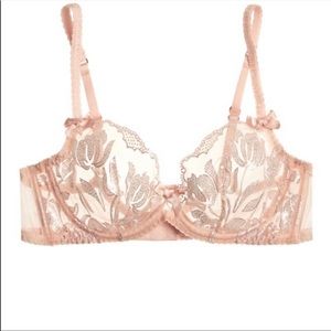 Agent Provocateur - pink/silver 32C sparkle bra